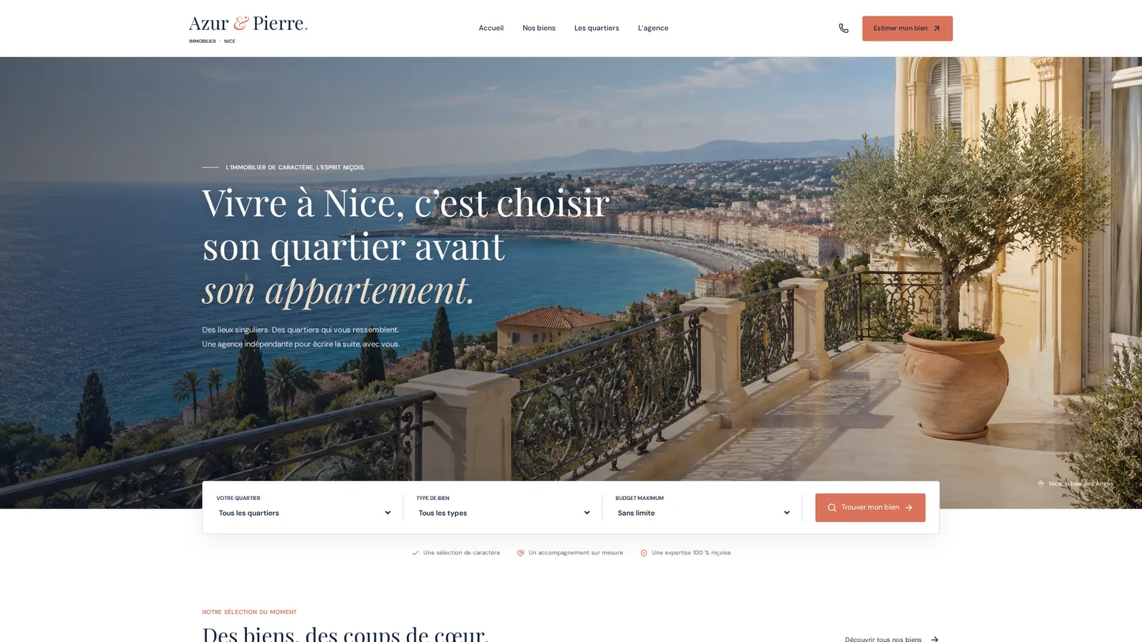 Capture du site Azur & Pierre Immobilier